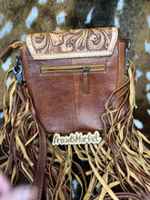 Load image into Gallery viewer, The Joby Spade Checkered Dice Fringe Crossbody Purse
