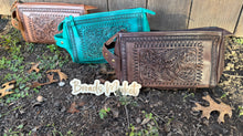 Load image into Gallery viewer, Tooled Leather Cosmetic Cases
