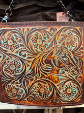 Load image into Gallery viewer, Tooled Horse Chain Crossbody Purse
