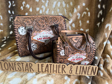 Load image into Gallery viewer, Las Vegas Tooled Leather Speedy Purse
