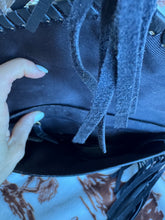 Load image into Gallery viewer, Checkered Fringe Crossbody Purse
