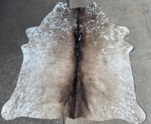 Load image into Gallery viewer, Beautiful Tricolor Cowhide Rug 51x48”
