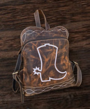 Load image into Gallery viewer, Distressed Leather Small Backpacks
