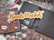 Load image into Gallery viewer, Tooled Leather &amp; Cowhide Planner Portfolios
