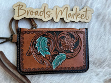 Load image into Gallery viewer, Wristlet Tooled Leather ID Wallet Holders
