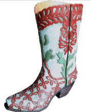 Load image into Gallery viewer, RA4145 Cactus Tooled Boot Vase
