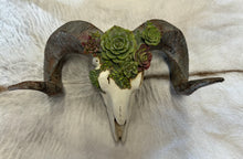 Load image into Gallery viewer, Ram Skull Floral Skull
