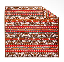 Load image into Gallery viewer, Jordan Aztec Cow Super Plush Blanket
