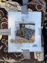 Load image into Gallery viewer, Brown Western Luke Super Plush Blanket S13
