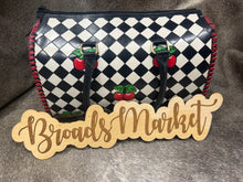 Load image into Gallery viewer, Checkered Cherry Fiona Speedy Purse
