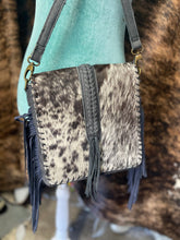 Load image into Gallery viewer, Braided Cowhide Crossbody Purse
