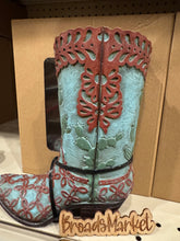 Load image into Gallery viewer, RA4145 Cactus Tooled Boot Vase
