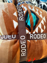 Load image into Gallery viewer, Rodeo Aztec Taupe Super Plush Blanket

