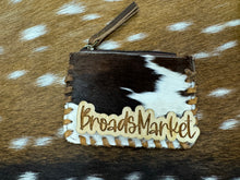 Load image into Gallery viewer, Cowhide &amp; Distressed Leather Braided Coin Purses
