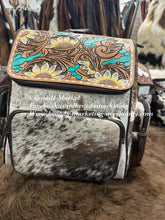 Load image into Gallery viewer, Tooled Cowhide Backpacks
