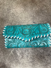 Load image into Gallery viewer, Stitched Tooled Leather Wallets
