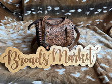 Load image into Gallery viewer, Brown Tooled Speedy Crossbody Purse
