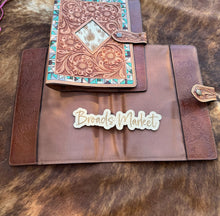 Load image into Gallery viewer, Tooled Cowhide Bible Portfolio Covers
