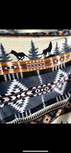 Load image into Gallery viewer, Wolf Aztec Super Plush Blanket S1
