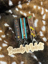 Load image into Gallery viewer, Tooled Leather Keychain Holders
