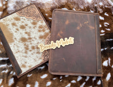 Load image into Gallery viewer, Cowhide Distressed Leather Binder
