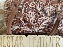 Load image into Gallery viewer, Beige Tooled Layla Speedy Purse
