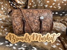 Load image into Gallery viewer, Brown Tooled Speedy Crossbody Purse
