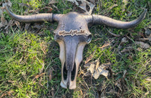 Load image into Gallery viewer, Julie Rose Gold Flux Cowskull
