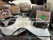 Load image into Gallery viewer, Tooled Cowhide Backpacks
