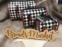 Load image into Gallery viewer, Checkered Cherry Fiona Speedy Purse
