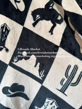 Load image into Gallery viewer, Checkered Cowboy Blanket A21

