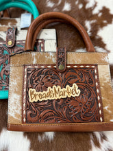 Load image into Gallery viewer, Tooled &amp; Cowhide Bible Carrying Cases
