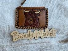 Load image into Gallery viewer, Tooled Leather &amp; Cowhide Coin Purses
