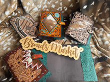 Load image into Gallery viewer, Tooled Leather &amp; Cowhide Bible Book Covers
