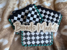 Load image into Gallery viewer, Checkered Cowhide Coin Purses
