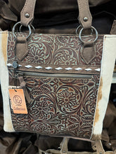 Load image into Gallery viewer, Full Tooled Cowhide Handbag BA2820
