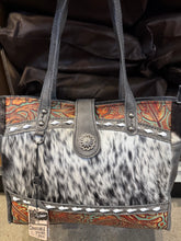 Load image into Gallery viewer, BA2830 Concho Cowhide Tooled Leather Handbag Purse
