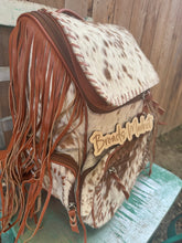 Load image into Gallery viewer, Fringe Cowhide Backpack
