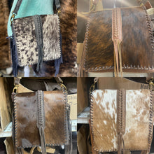 Load image into Gallery viewer, Braided Cowhide Crossbody Purse
