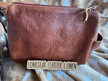 Load image into Gallery viewer, Tooled Cowhide Jewelry Cosmetic Case
