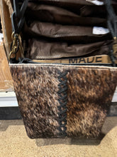 Load image into Gallery viewer, BA2117 X Stitched Crossbody Cowhide Purse

