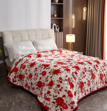 Load image into Gallery viewer, Gloria Knockout Roses Super Plush Blanket

