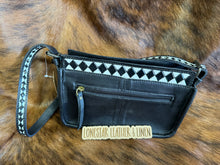 Load image into Gallery viewer, Checkered Cowhide Shoulder Purse
