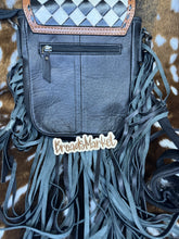 Load image into Gallery viewer, The Babbette Checkered Fringe Crossbody Purse
