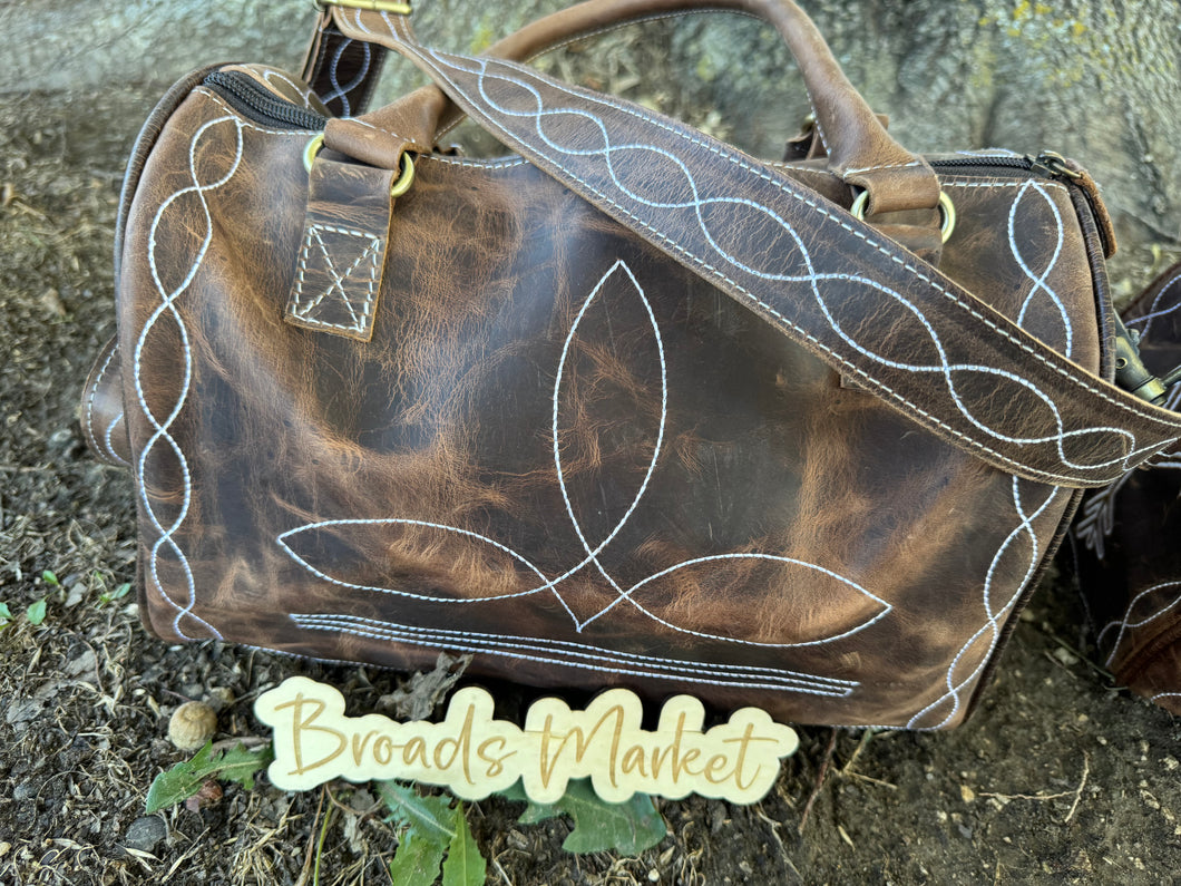 Distressed Mini Duffle Speedy Purses