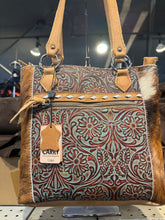 Load image into Gallery viewer, BA2820 Full Tooled Cowhide Handbag
