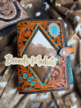 Load image into Gallery viewer, Tooled Leather &amp; Cowhide Bible Book Covers
