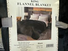 Load image into Gallery viewer, Solid Black Super Plush Blanket
