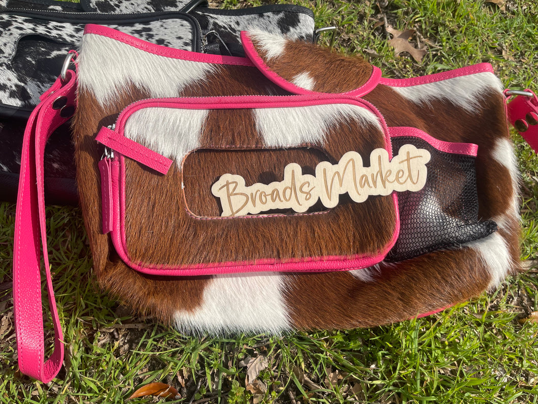 Cowhide Stroller Caddy