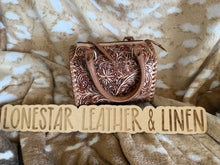 Load image into Gallery viewer, Beige Tooled Layla Speedy Purse
